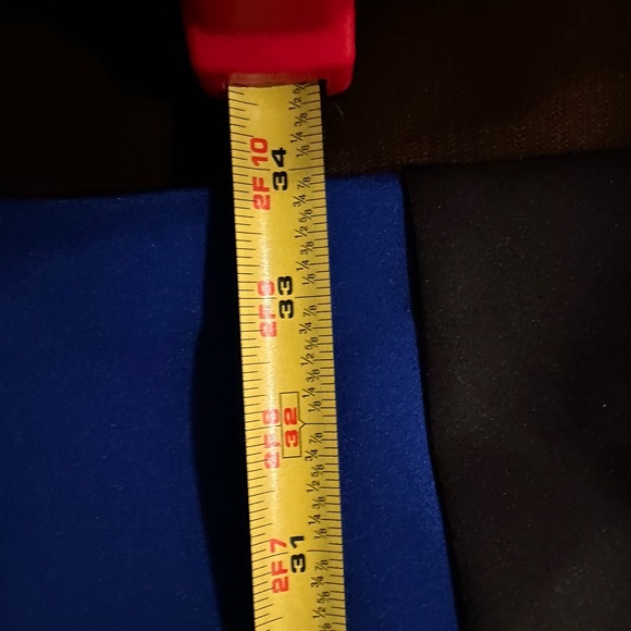 Guess Blue & Black Sleeveless Cutout Colorblock Bodycon Dress Sz. 2 - Picture 13 of 15